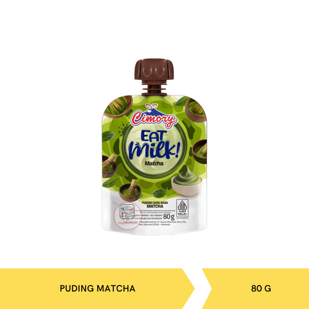 CIMORY EAT MILK PUDING MATCHA 80G X 24