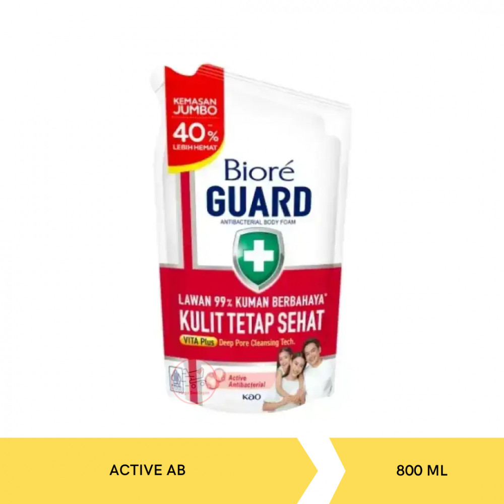 BIORE FOAM ACTIVE AB POUCH 800ML X 9