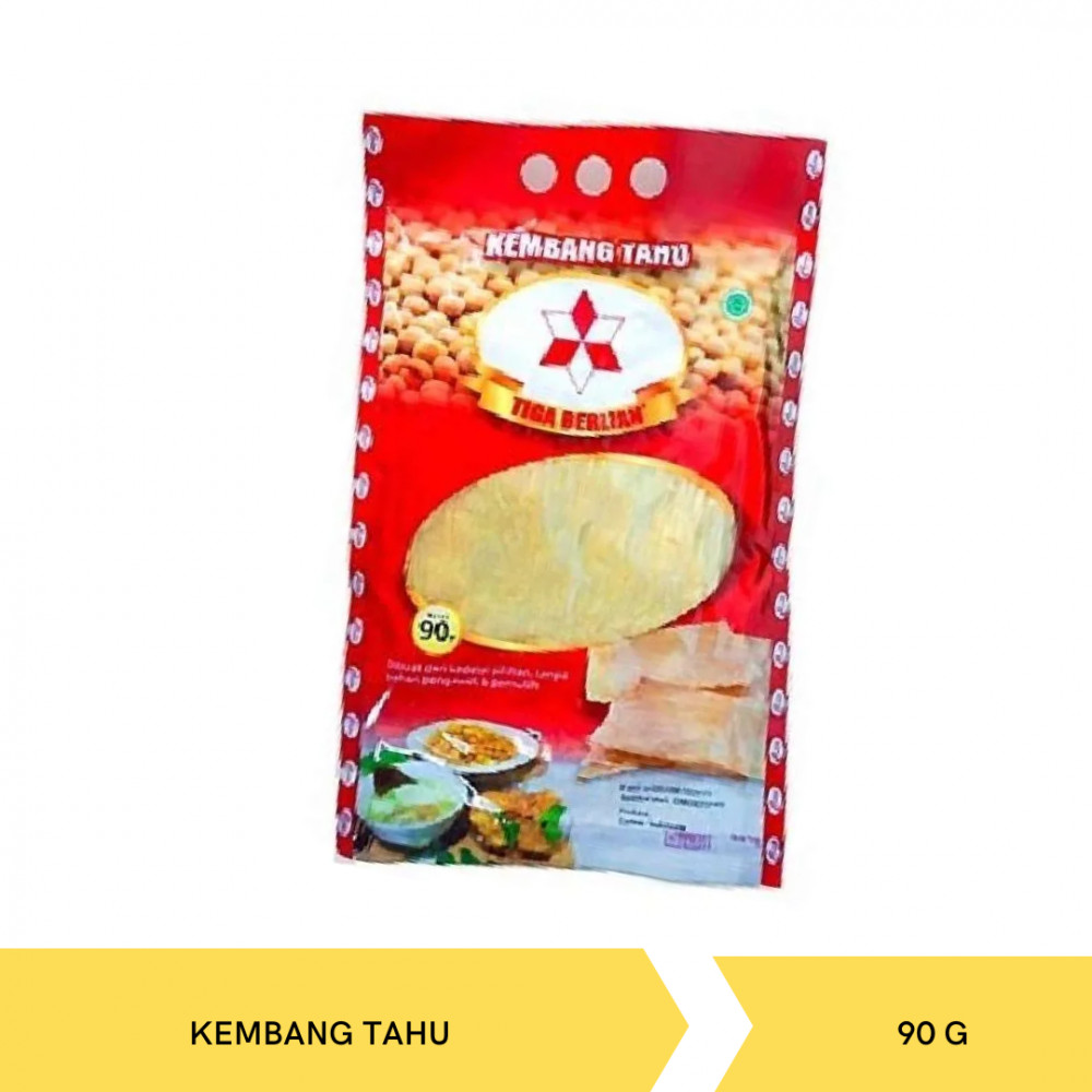 TIGA BERLIAN KEMBANG TAHU GEPENG 90G X 60