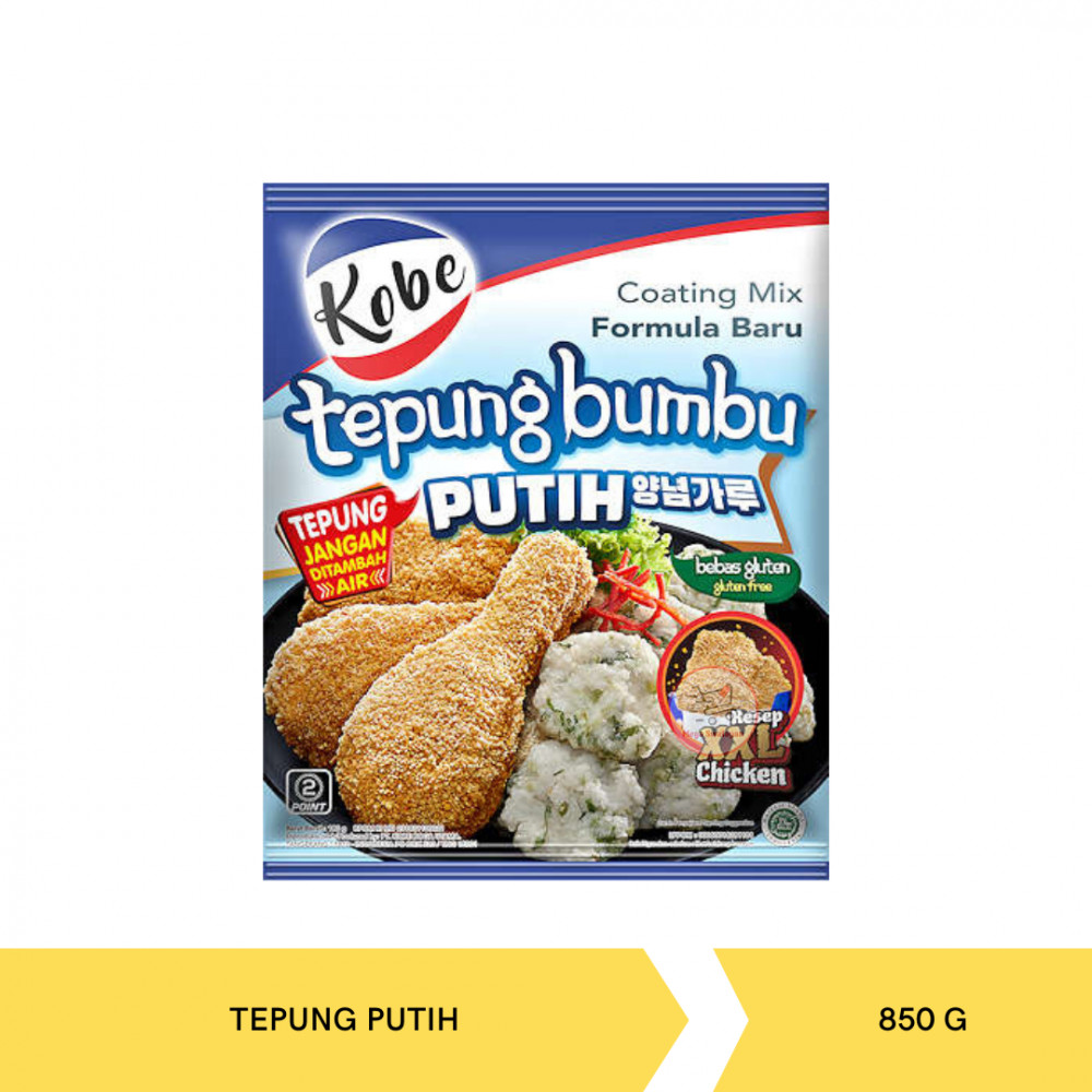 KOBE TEPUNG PUTIH 850G X 12