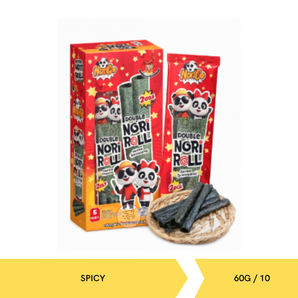 NORIGO DOUBLE NORI ROLL SPICY KTK 60G/10`S X 6