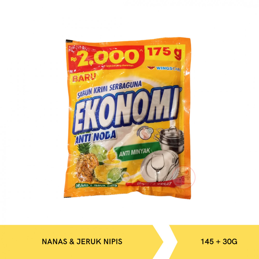 EKONOMI CREAM NANAS&JERUK NIPIS 145+30G X 30