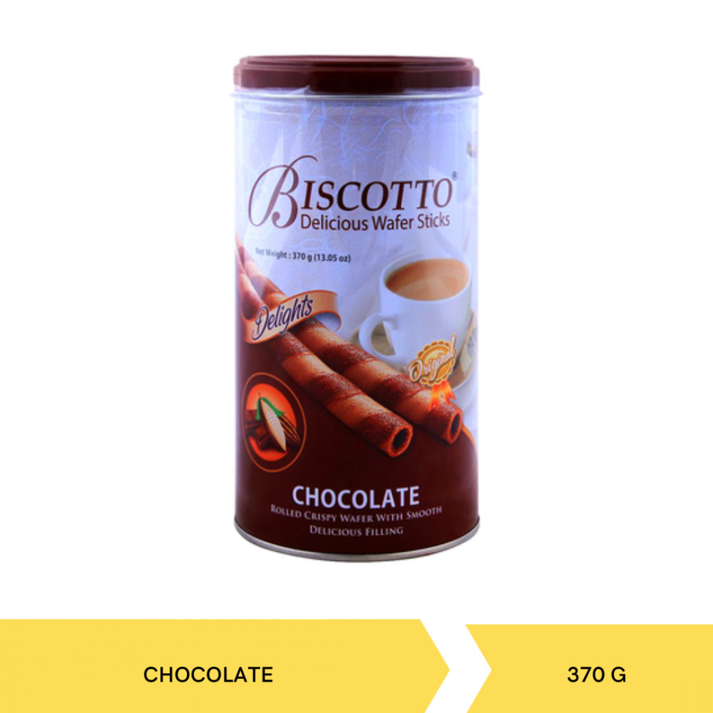 BISCOTTO DELICIOUS WFR STICK CHOCO TIN 370GX12