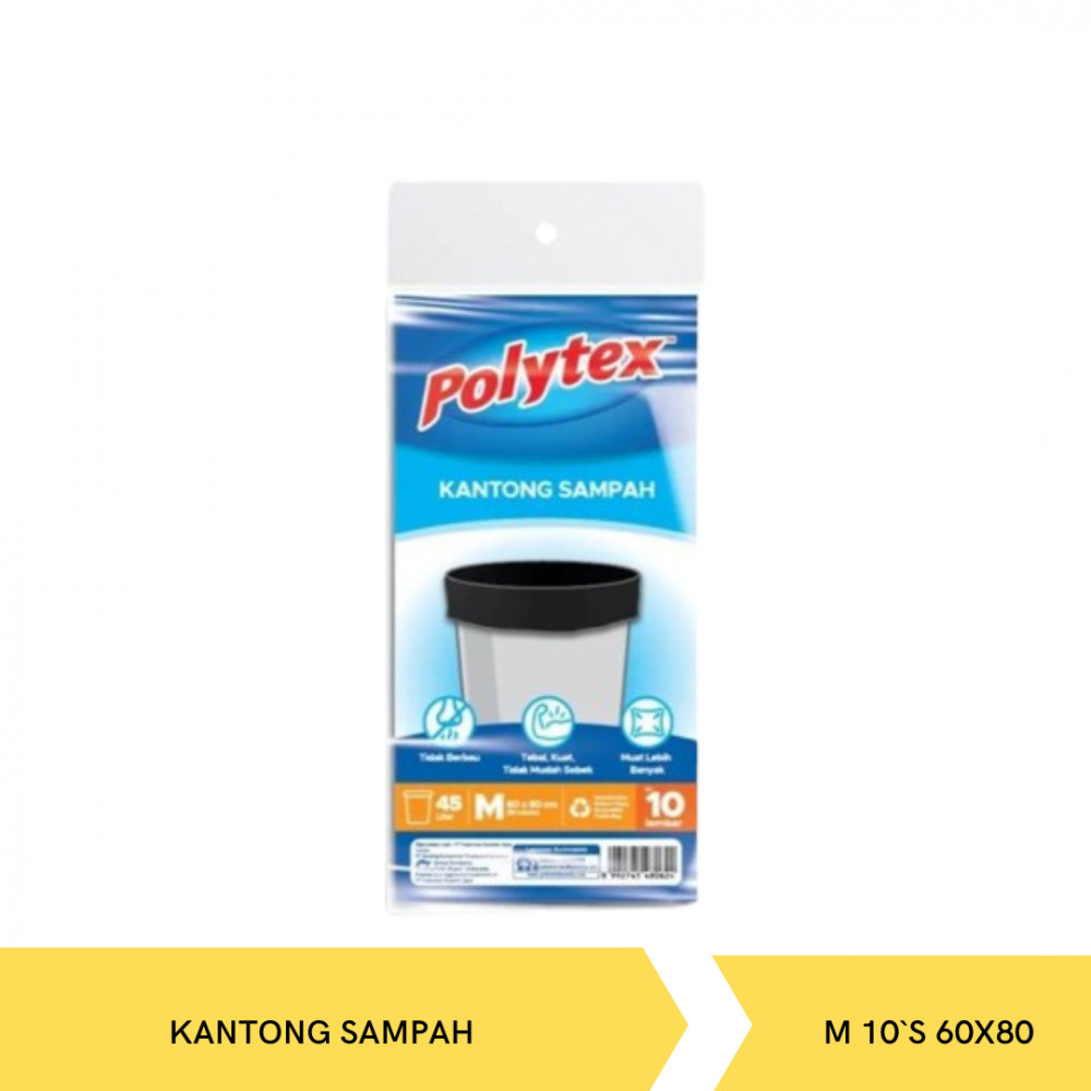 POLYTEX KANTONG SAMPAH UK.M 10`S 60X80