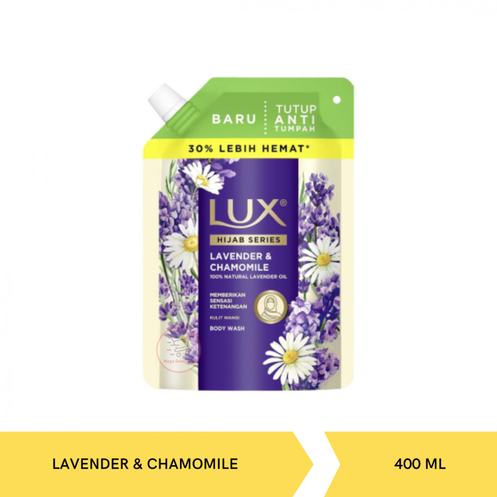 LUX BW HIJAB LAVENDER&CHAMOMILE POUCH 400ML X 24