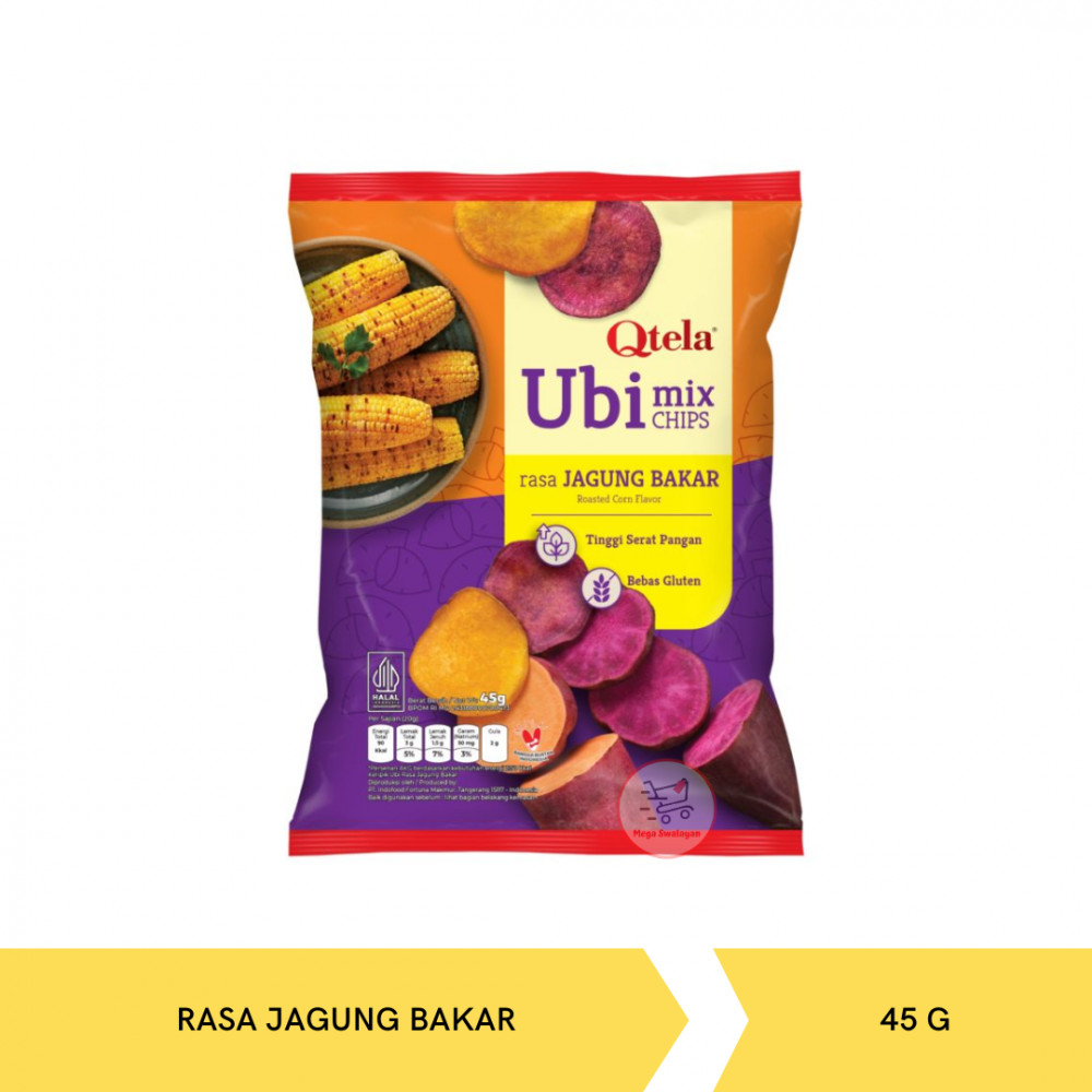 QTELA UBI MIX JAGUNG BAKAR 45G X 30