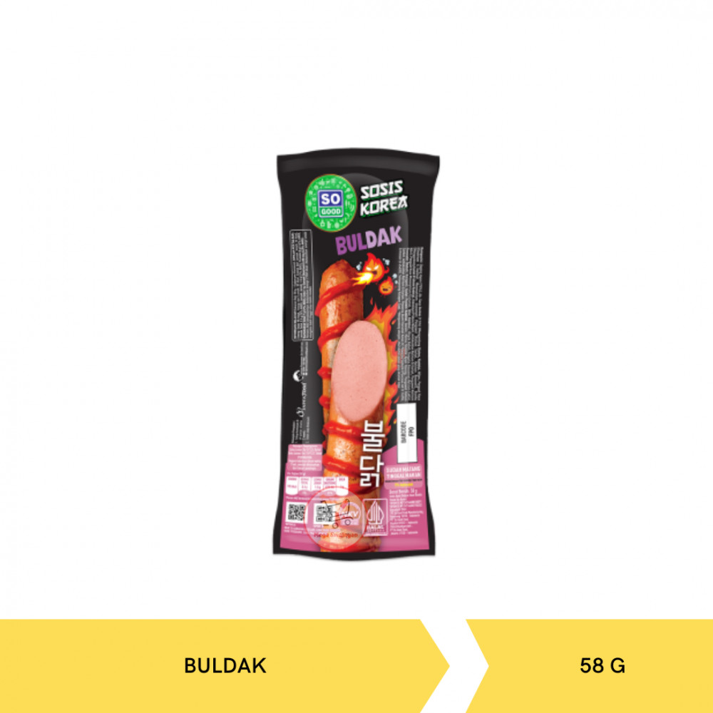 SO GOOD SOSIS KOREA BULDAK 58G X 10