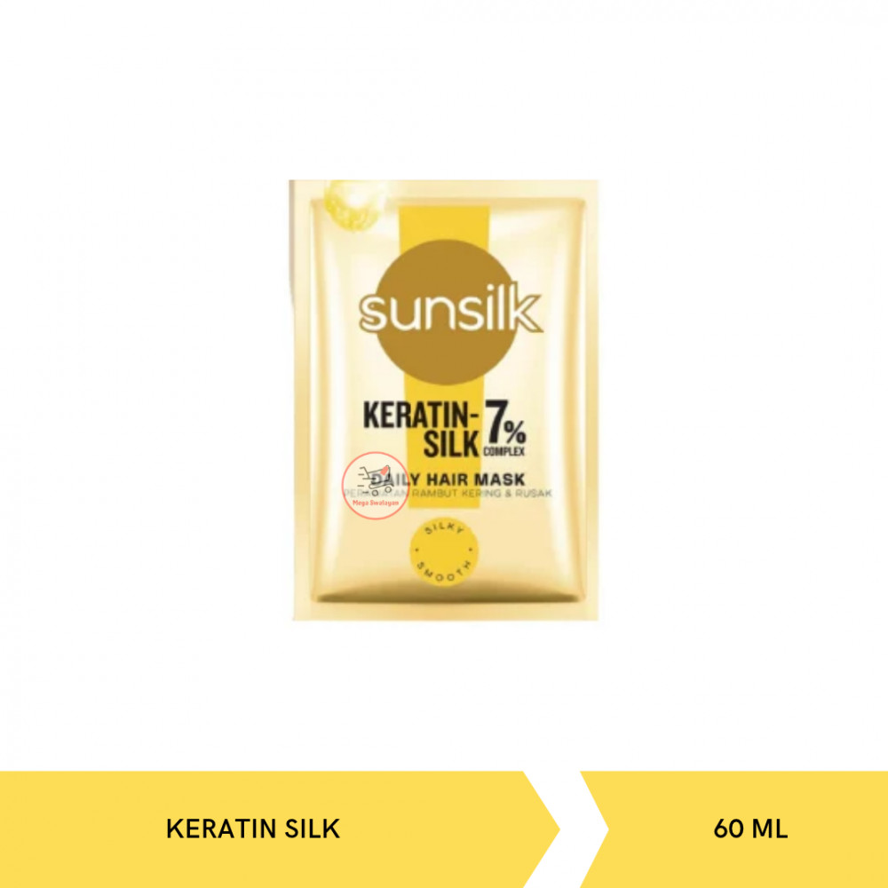 SUNSILK HAIR MASK KERATIN SILK 60MLX12