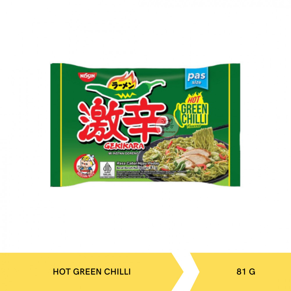 NISSIN GEKIKARA PAS HOT GREEN CHILLI 81G X 30