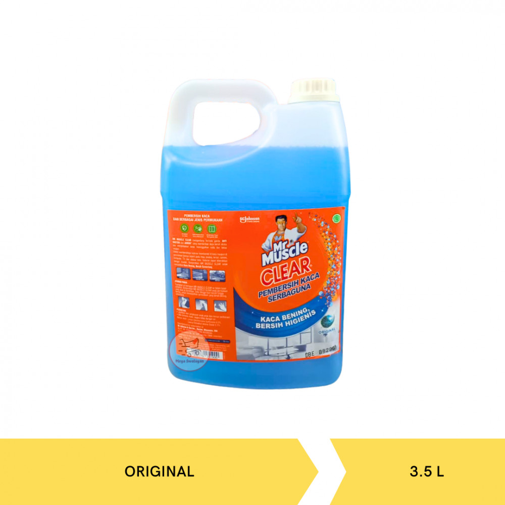 MR MUSCLE CLEAR GLASS ORI GLN 3.5L X 6