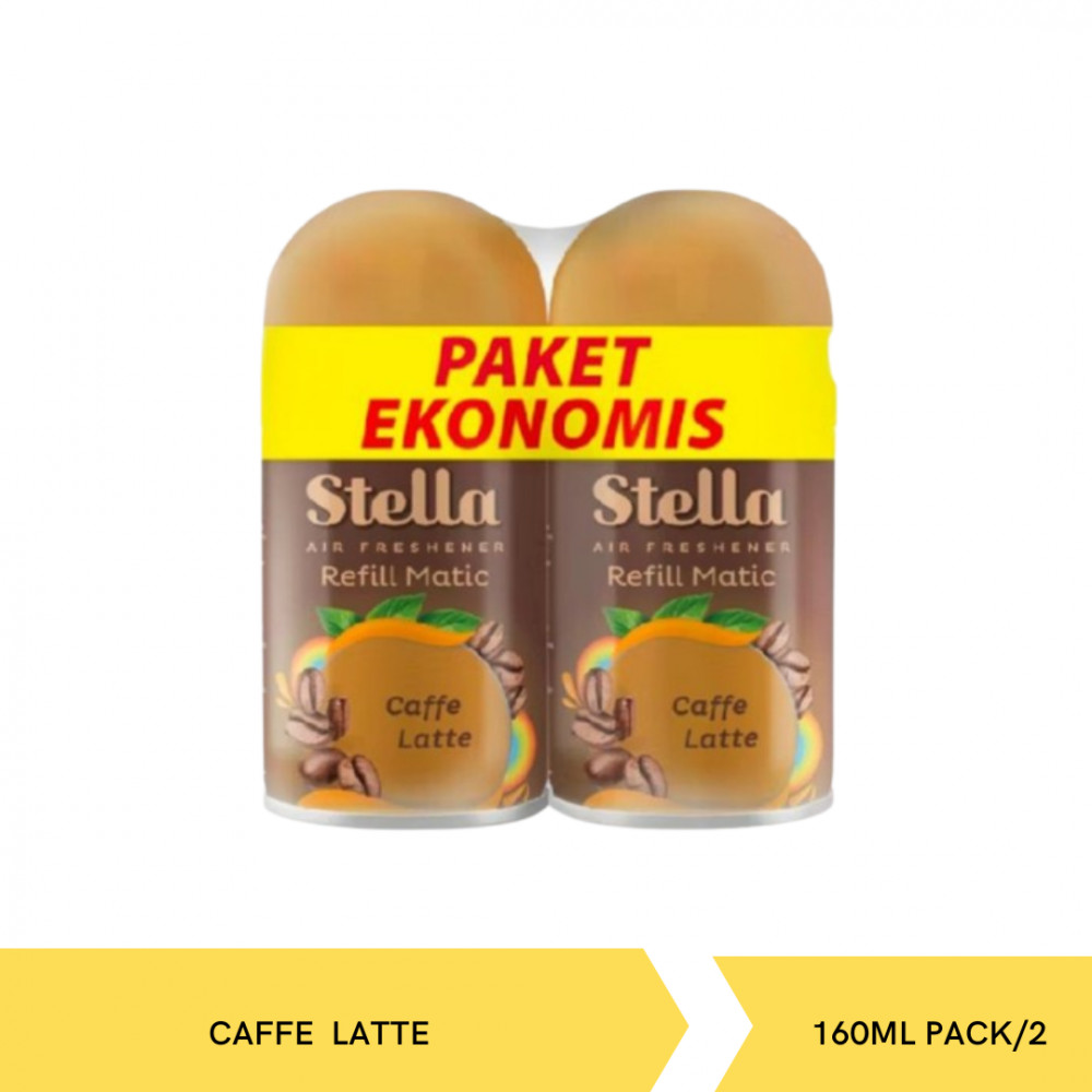 STELLA MATIC REF CAFFE LATTE PACK/2 160ML X 6