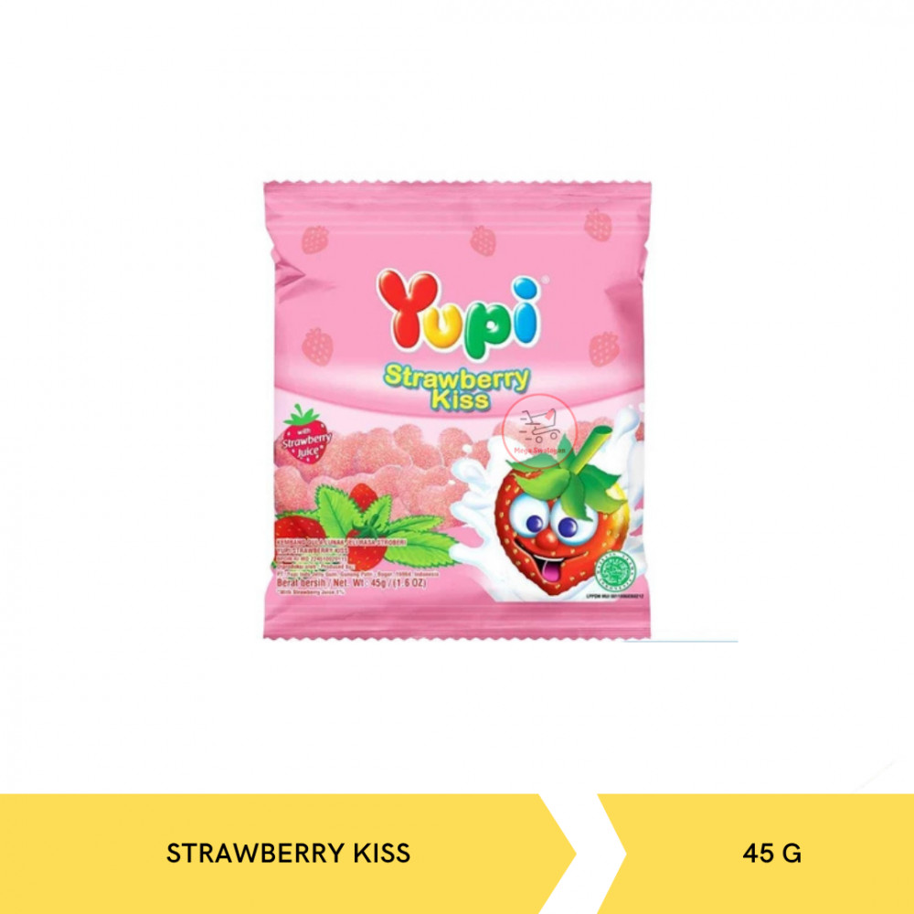 YUPI STRAW KISS 45G X 72