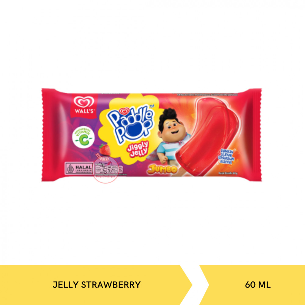 WALLS PADDLE POP JELLY STRAW 60MLX36