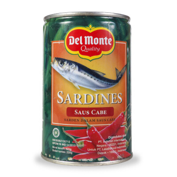 DELMONTE SARDINES SAUS CABE 425G X 24