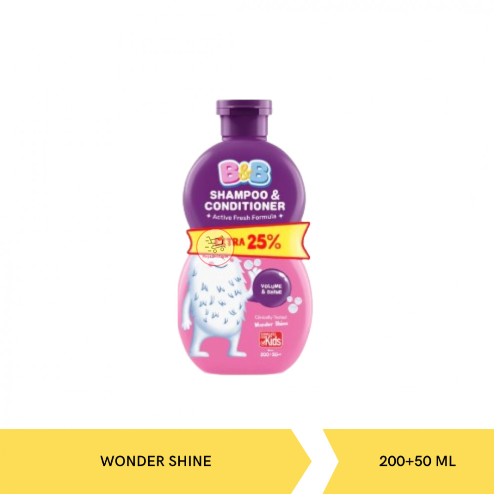 B&B SHP&COND WONDER SHINE 200+50ML X 36