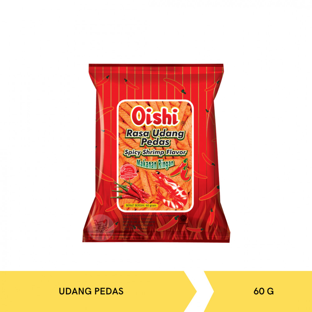 OISHI PRAWN CRACKER 60G X 24