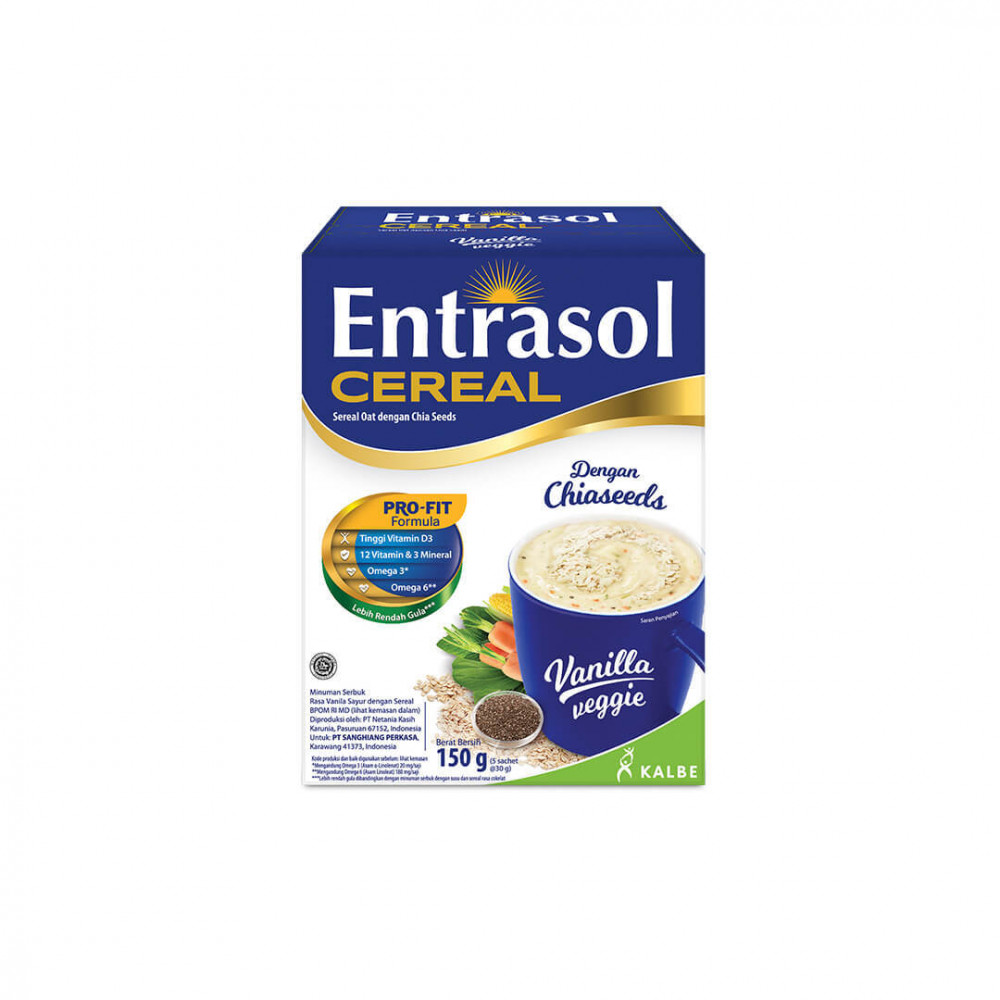 ENTRASOL CEREAL VANILA VEGGIE KTK 150G