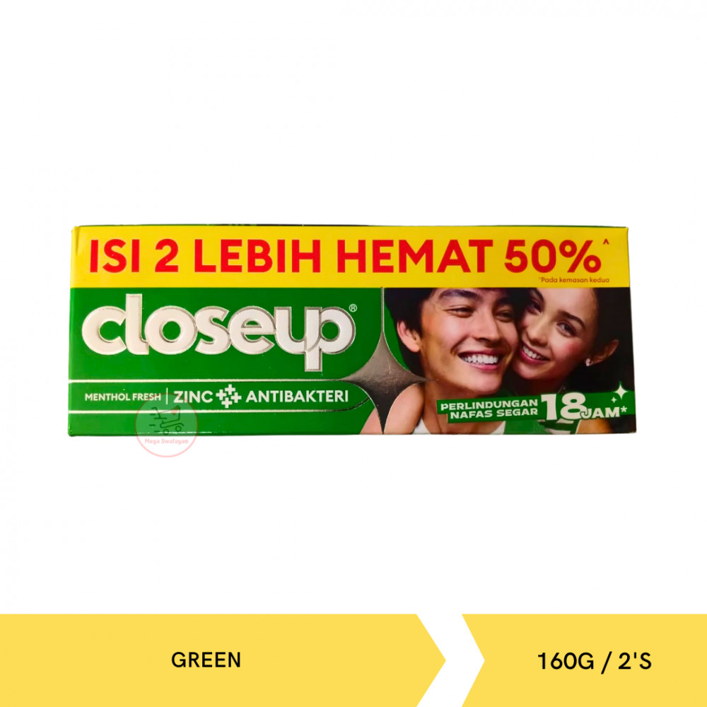 CLOSE UP GREEN VALUE PACK 160G/2`S X 24