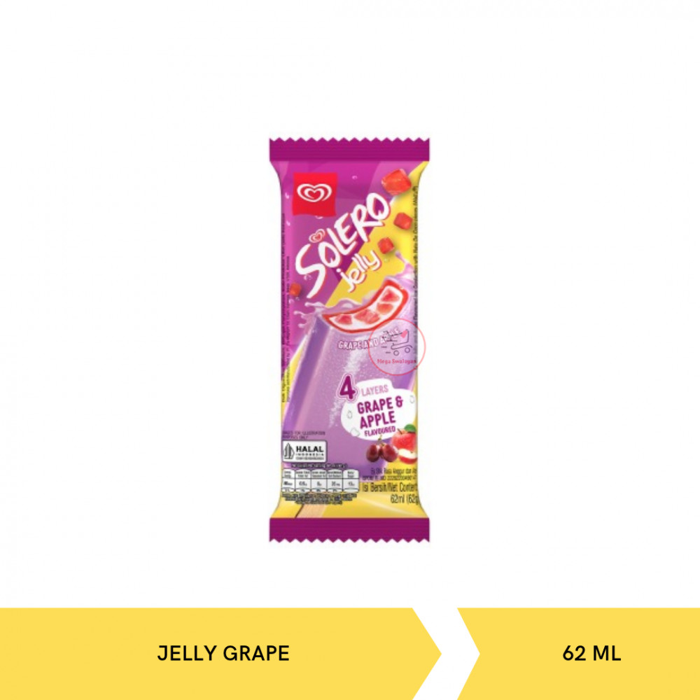 WALLS SOLERO JELLY GRAPE 62MLX30