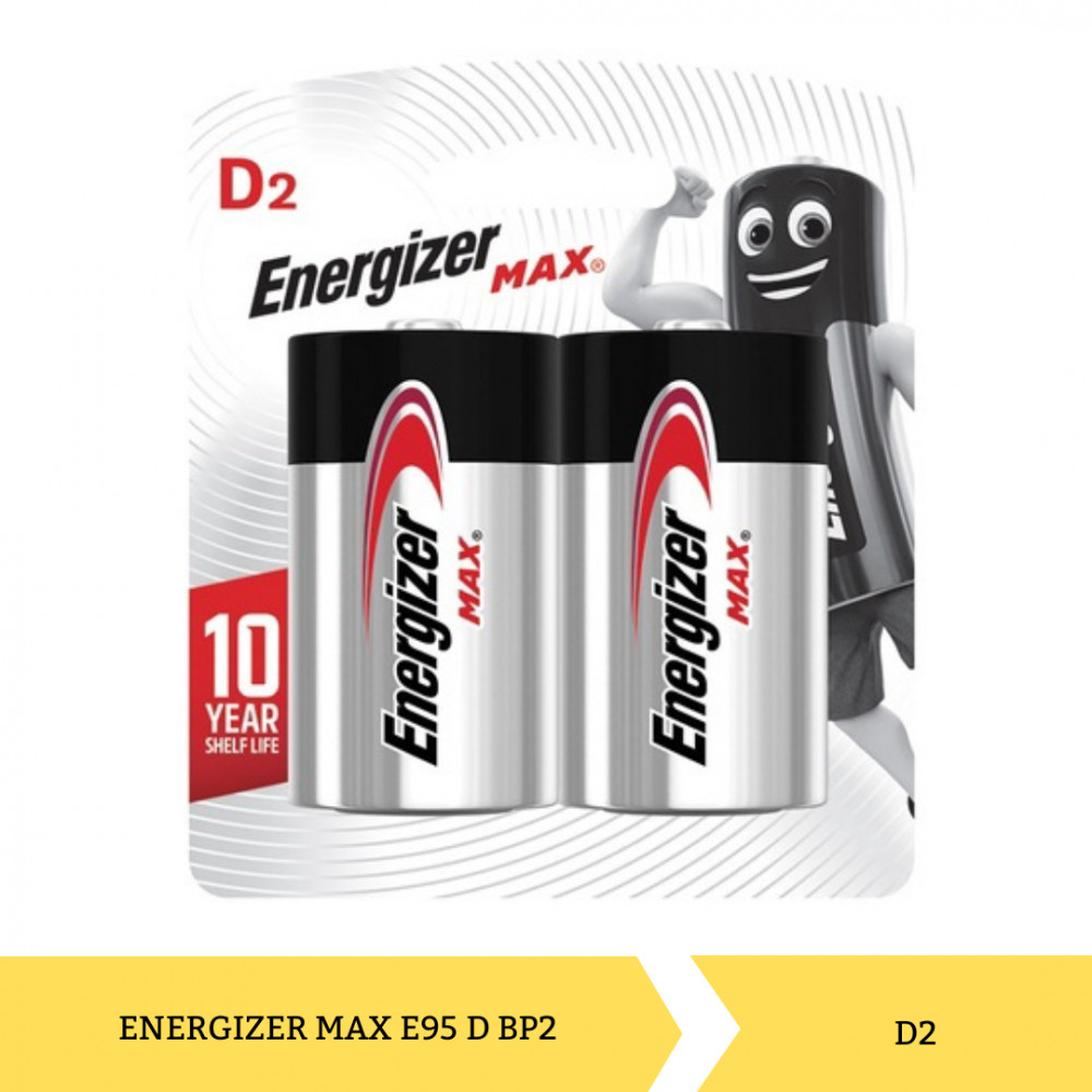 ENERGIZER BATTERY E95 D BP2/2PC