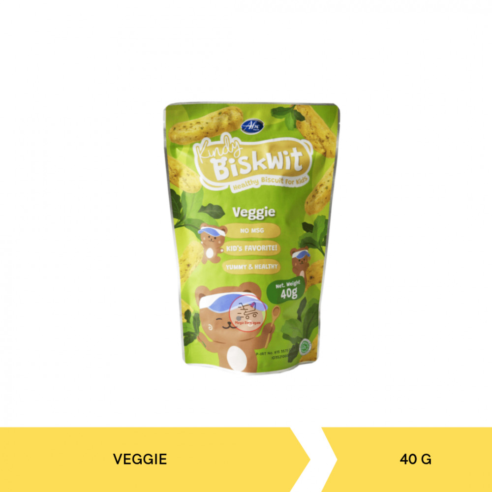 ABE FOOD KINDY BISKWIT VEGGIE 40G X 24