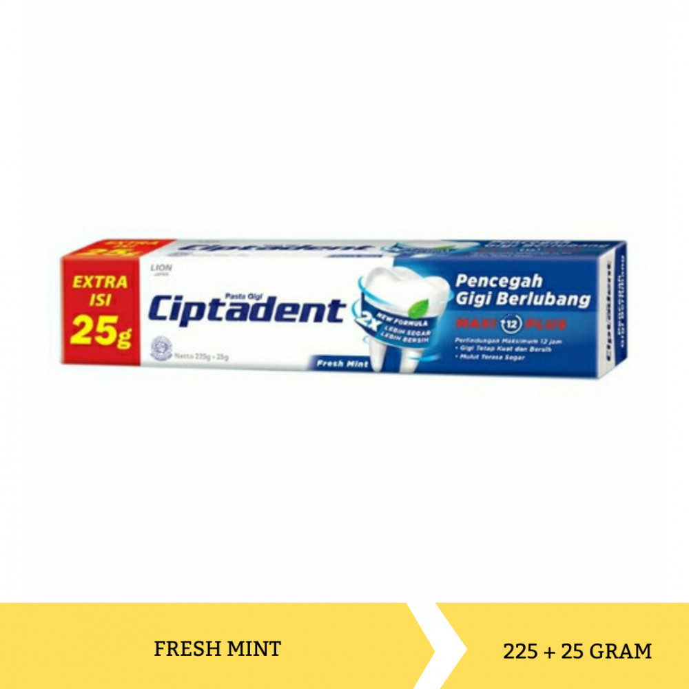CIPTADENT T.PASTE MAXI FRESHMINT 225+25G X 24