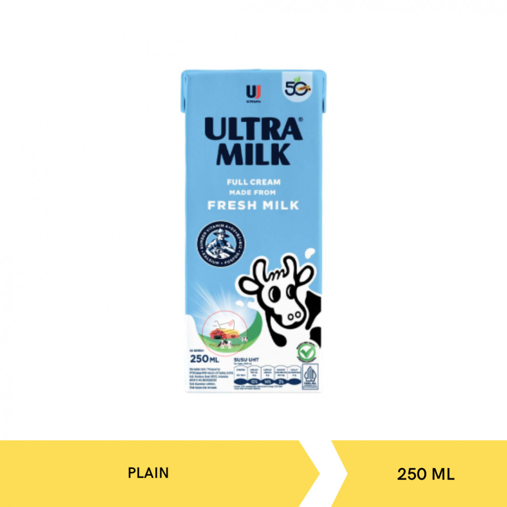 ULTRA MILK PLAIN 250ML X 24