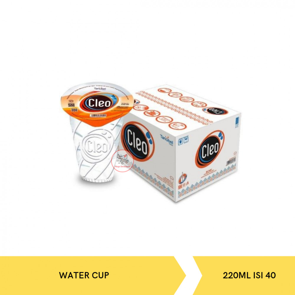 CLEO WATER BOX CUP 220ML ISI 40CUP