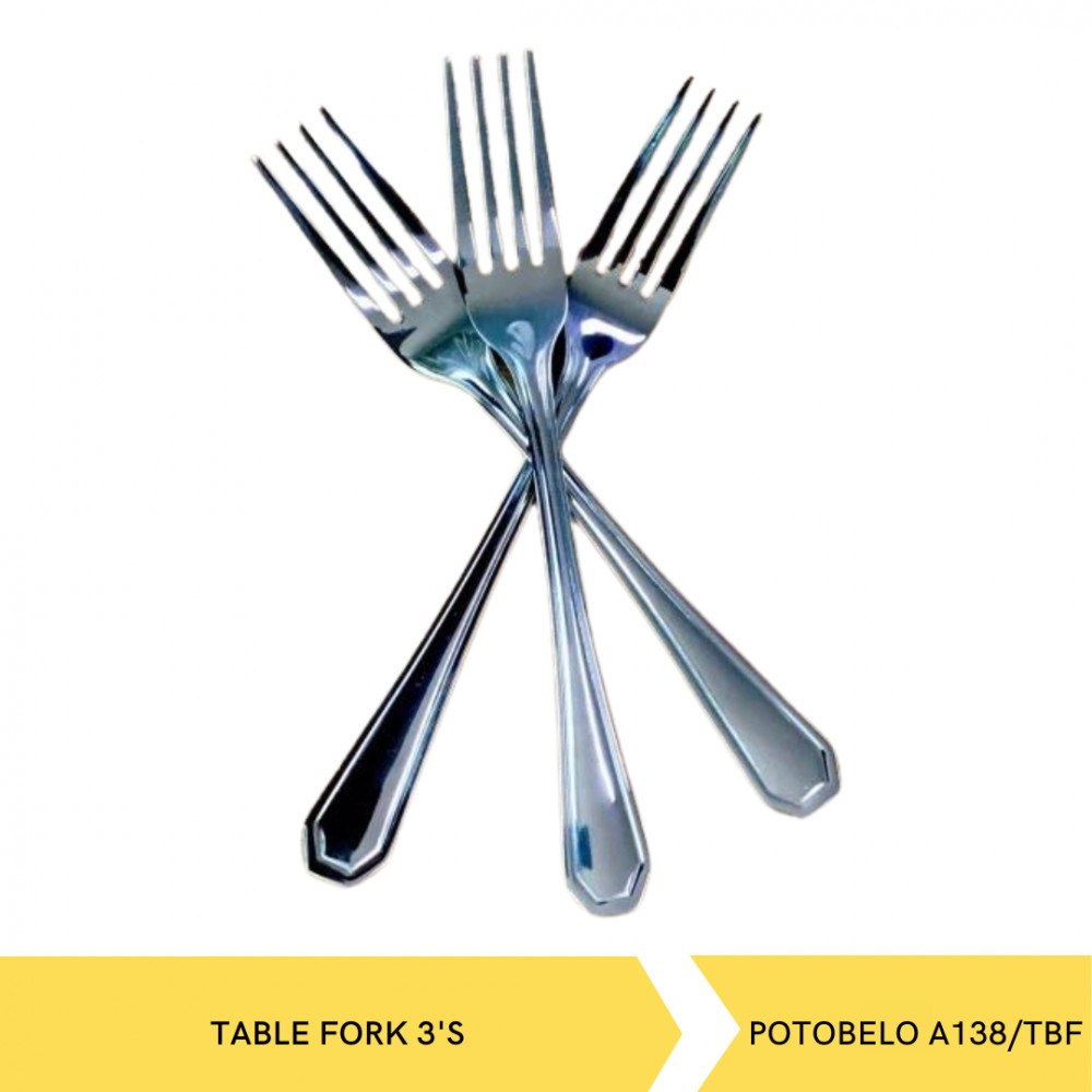 POTOBELO A138/TBF TABLE FORK/3PC
