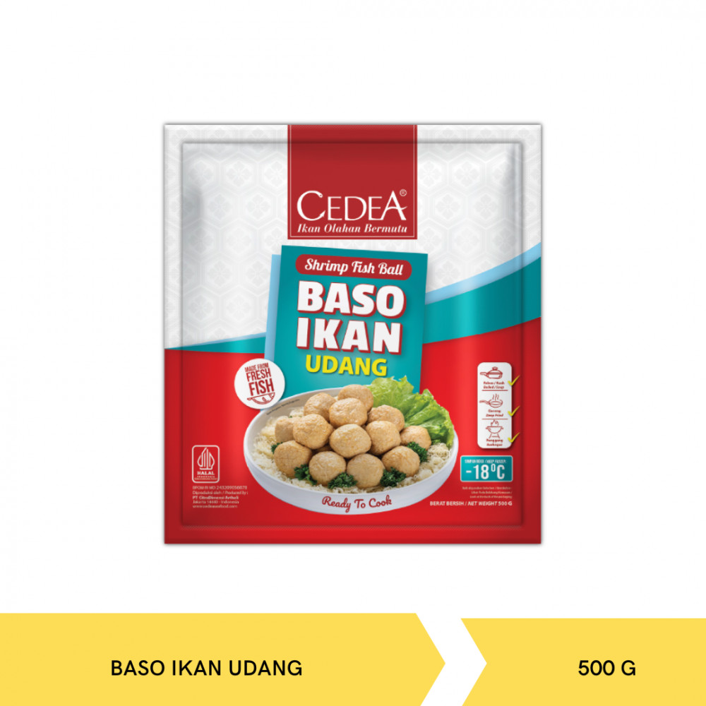 CEDEA BASO IKAN UDANG 500G X24