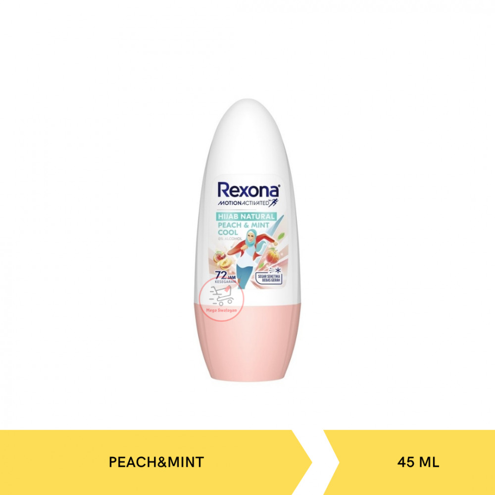 REXONA ROLL ON HIJAB PEACH&MINT  COOL 45ML