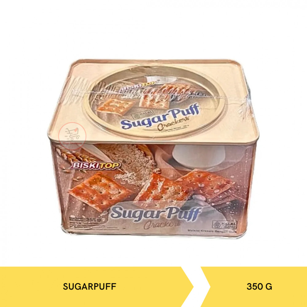 BISKITOP SUGARPUFF CRACKERS 350G X 6