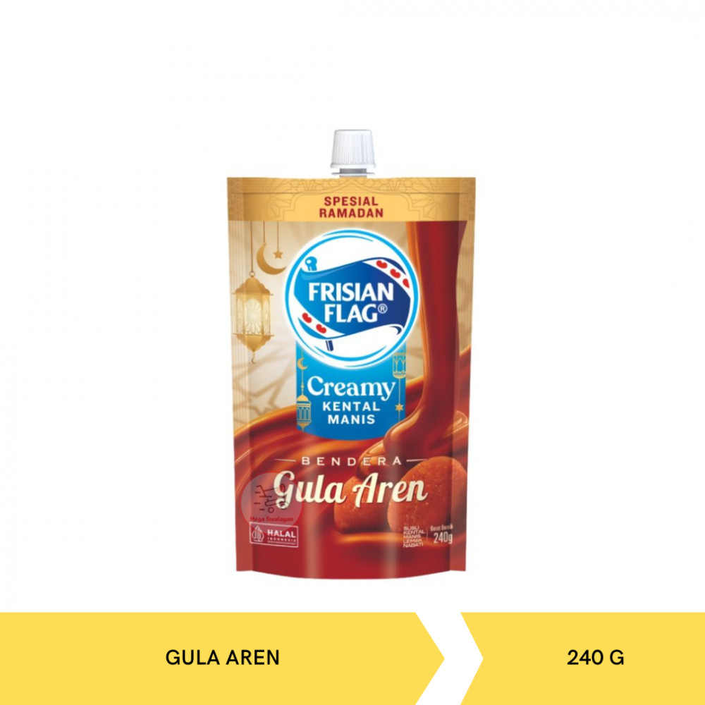 FRISIAN FLAG CREAMY KM GULA AREN POUCH 240G X 24