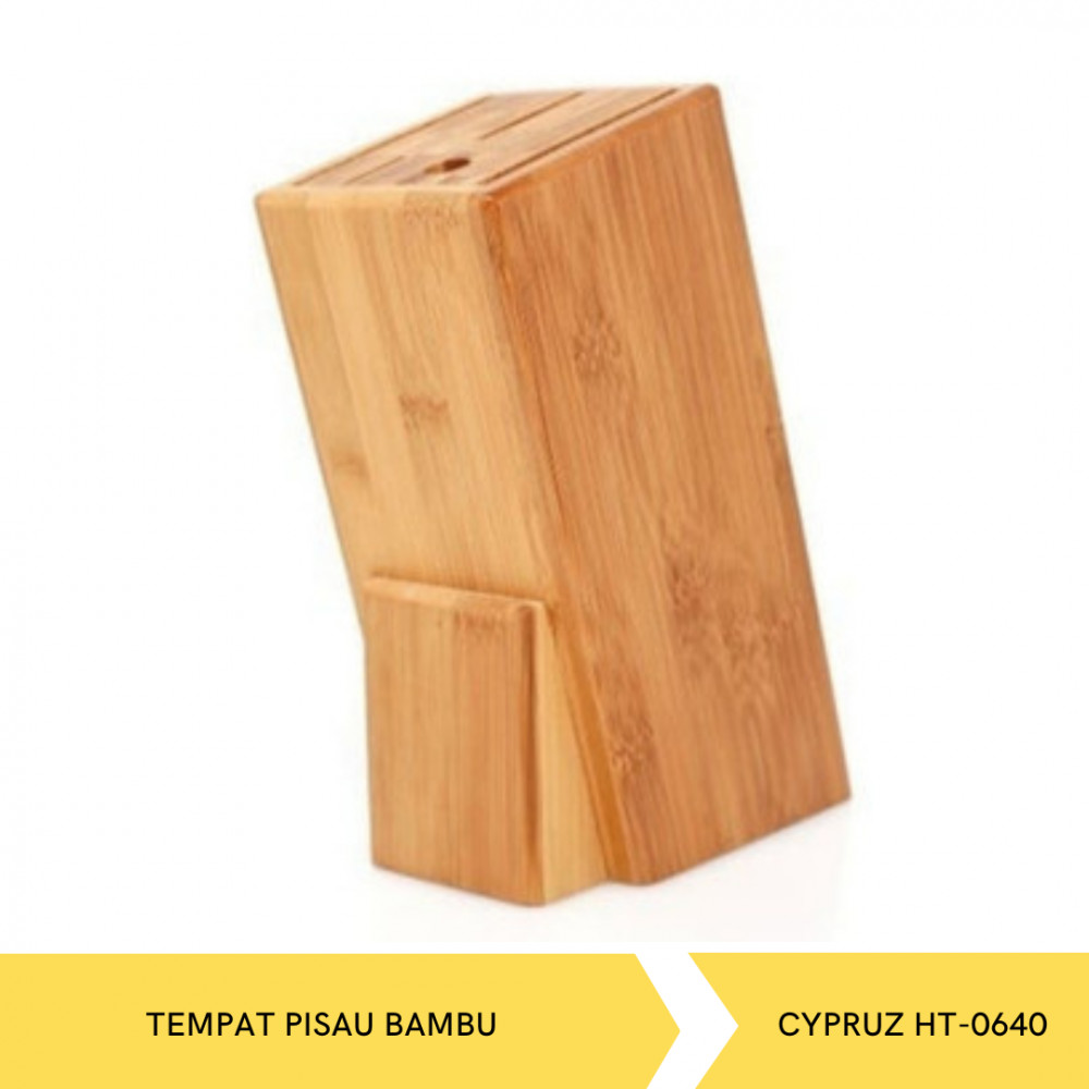 CYPRUZ HT-0640 TEMPAT PISAU BAMBU