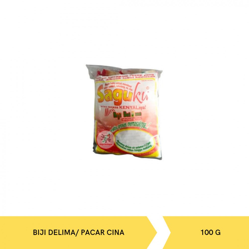 SAGUKU MINI BIJI DELIMA/ PACAR CINA 100G X 25