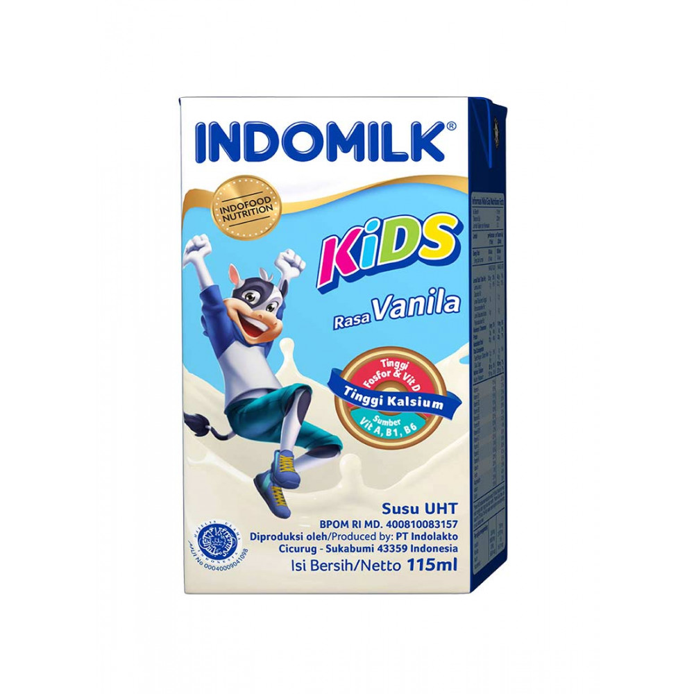 INDOMILK UHT KID VANILA 115ML X 40