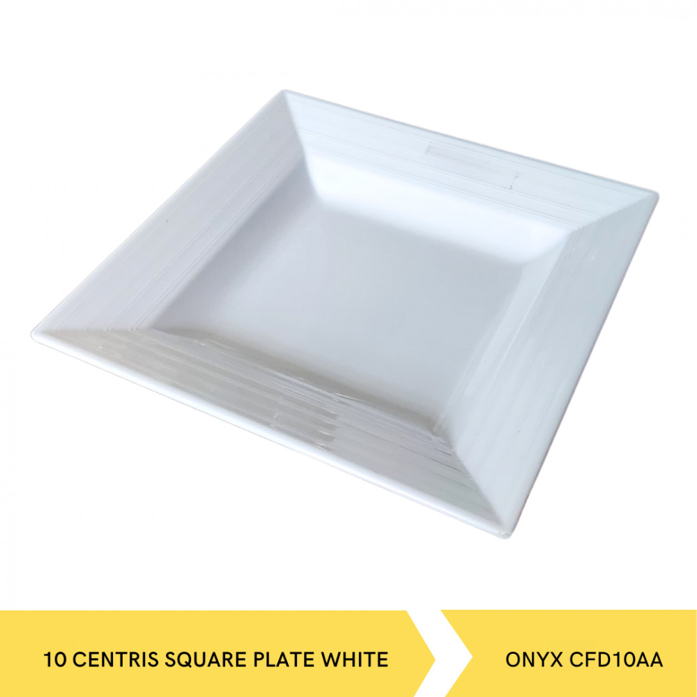 ONYX CFD10AA-10 CENTRIS SQUARE PLATE WHITE