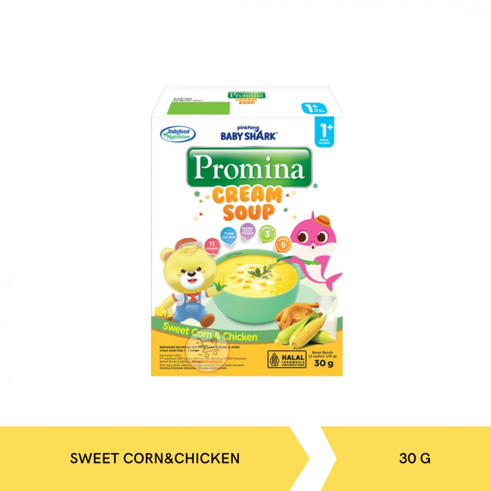 PROMINA CREAM SOUP 1+ SWEET CORN&CHICKEN 30G X 24