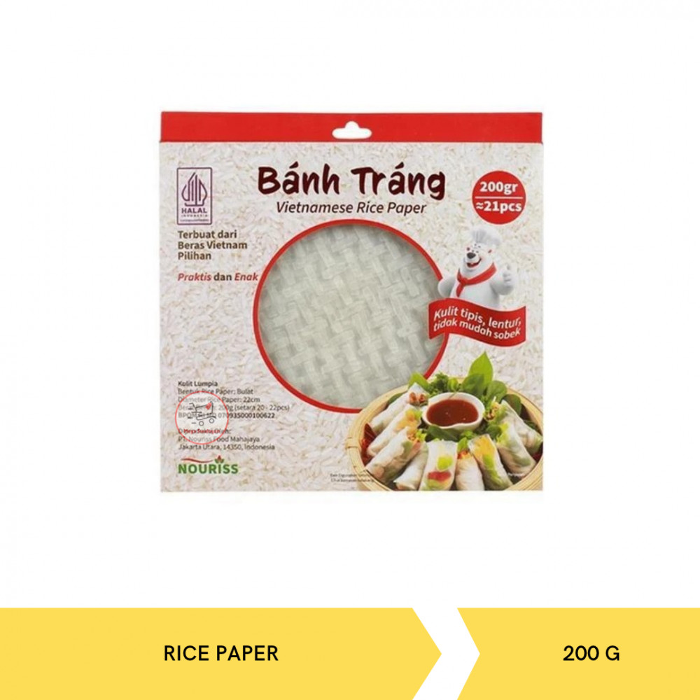 NOURISS BANH TRANG VIETNAMESE 200G RICE PAPER