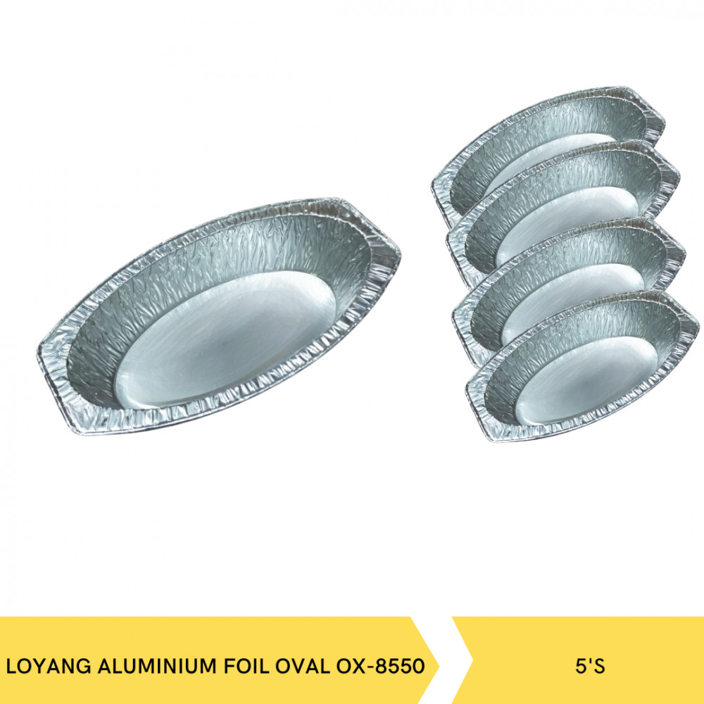 LOYANG ALUMINIUM FOIL OVAL OX-8550 PACK/5S