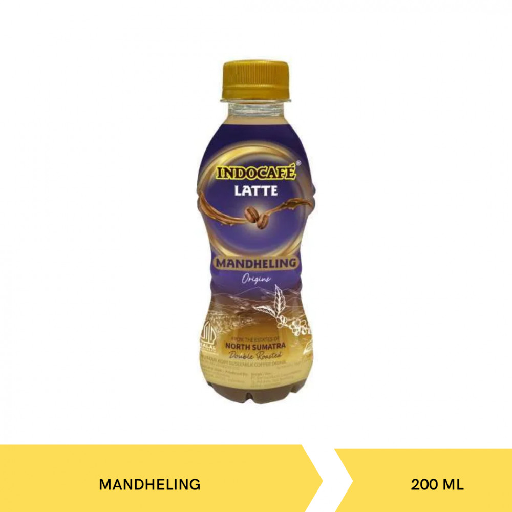 INDOCAFE LATTE MANDHELING BTL 200ML X 24