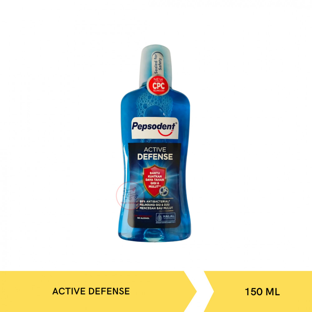 PEPSODENT MOUTHWASH ACTIVE DEFENSE 150ML X 18