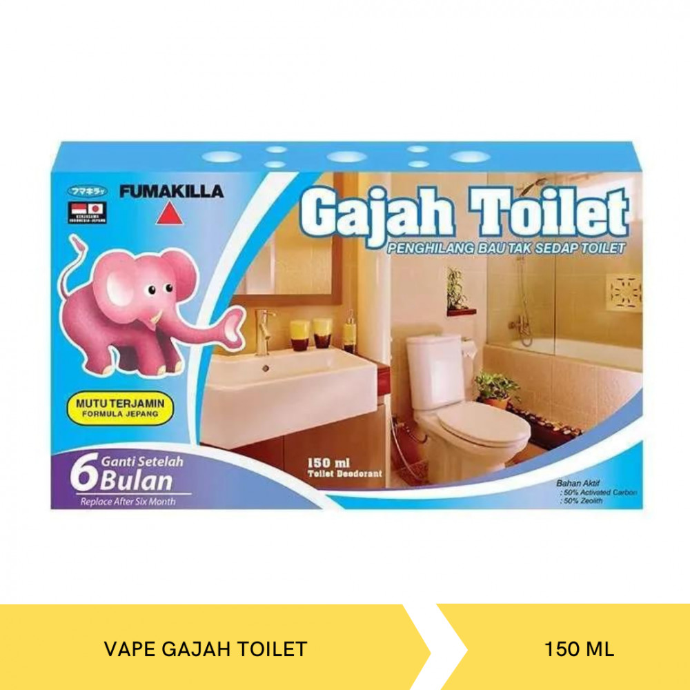 VAPE GAJAH TOILET 150ML X 24