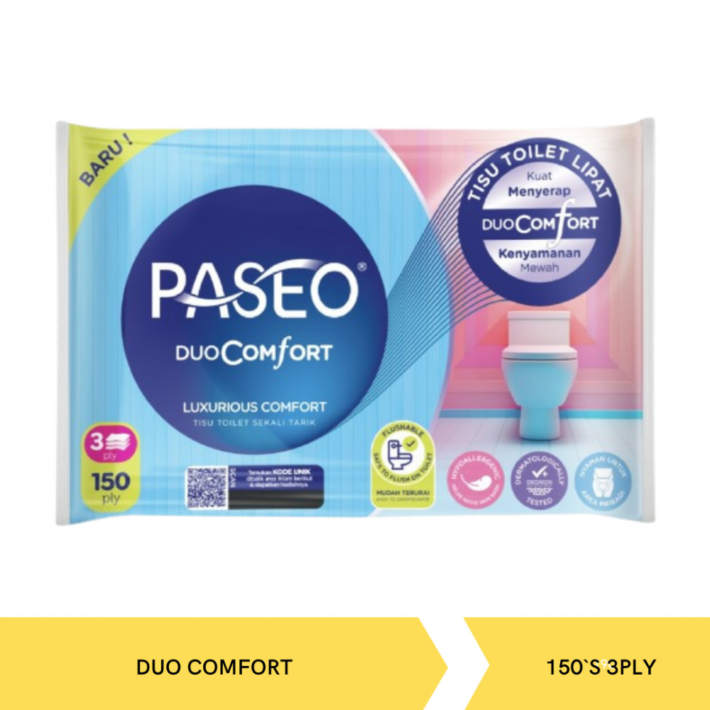 PASEO BATHROOM DUO COMFORT 150`S 3PLY  X 72