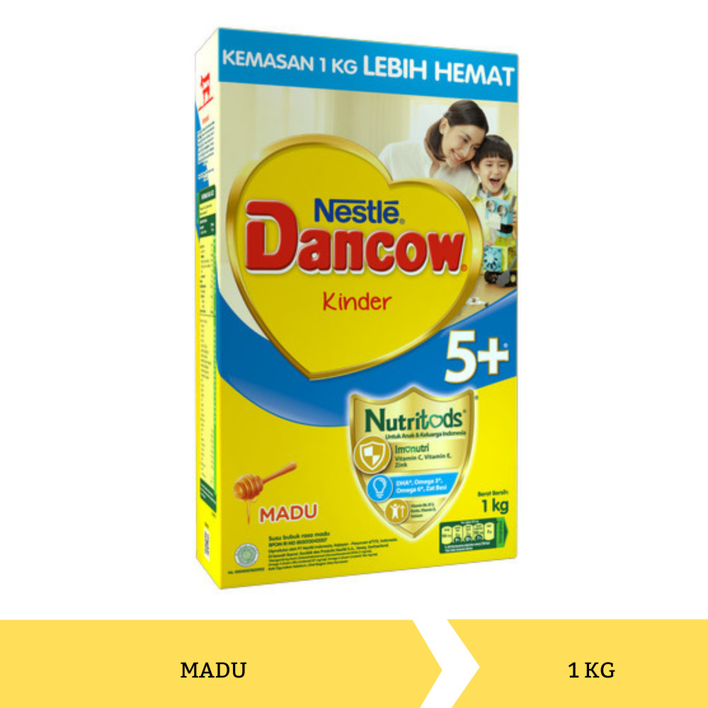 DANCOW KINDER 5+ MADU 1KG X 12