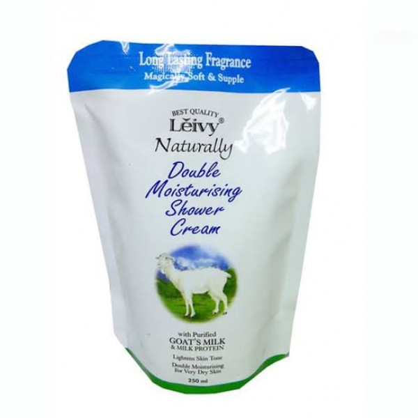 LEIVY SHOWER GOAT MILK POUCH 250ML