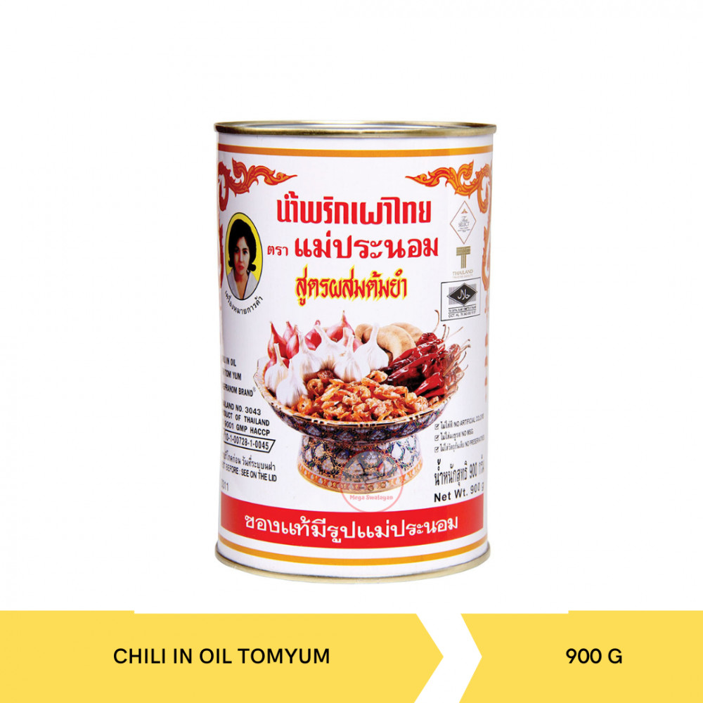 MAEPRANOM CHILI IN OIL 900G TOMYUM X12