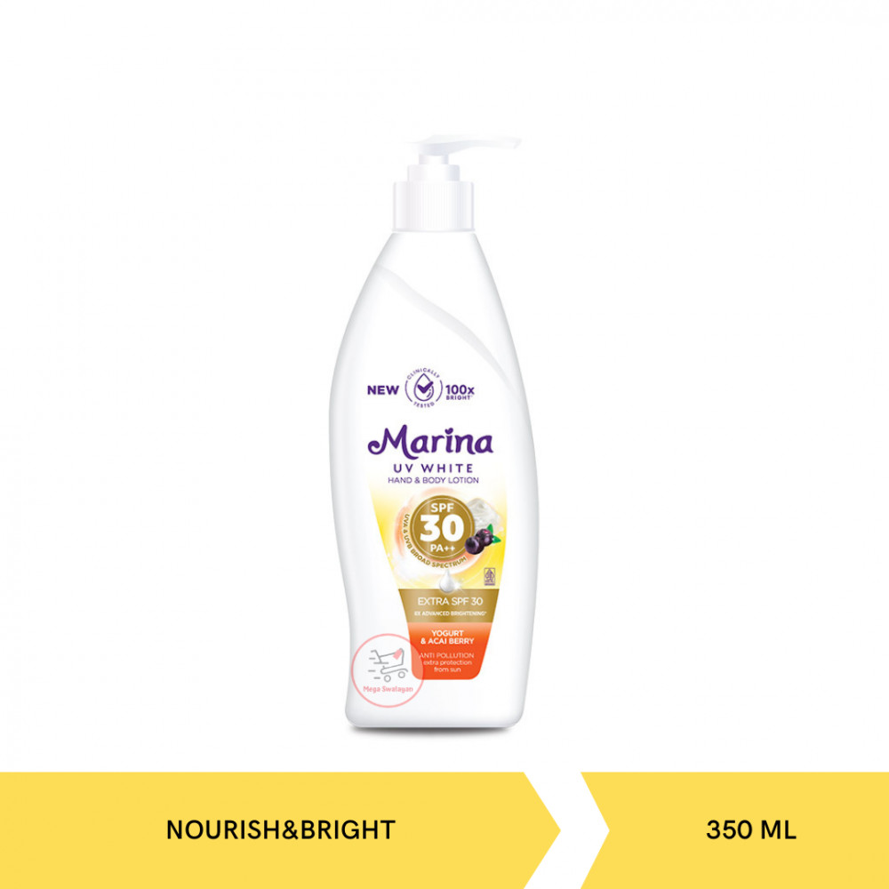 MARINA HBL UV WHT XTRA SPF 30 PUMP 350ML