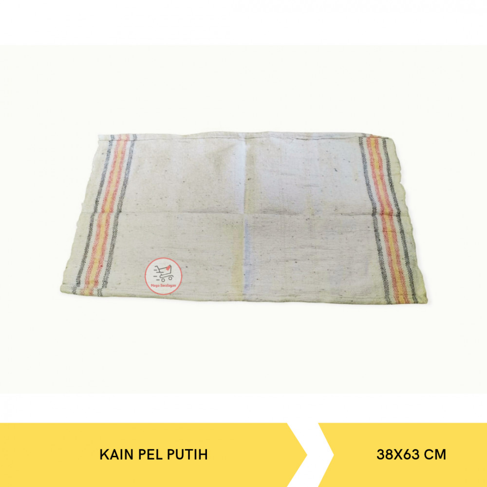 KAIN PEL PUTIH 38X63CM
