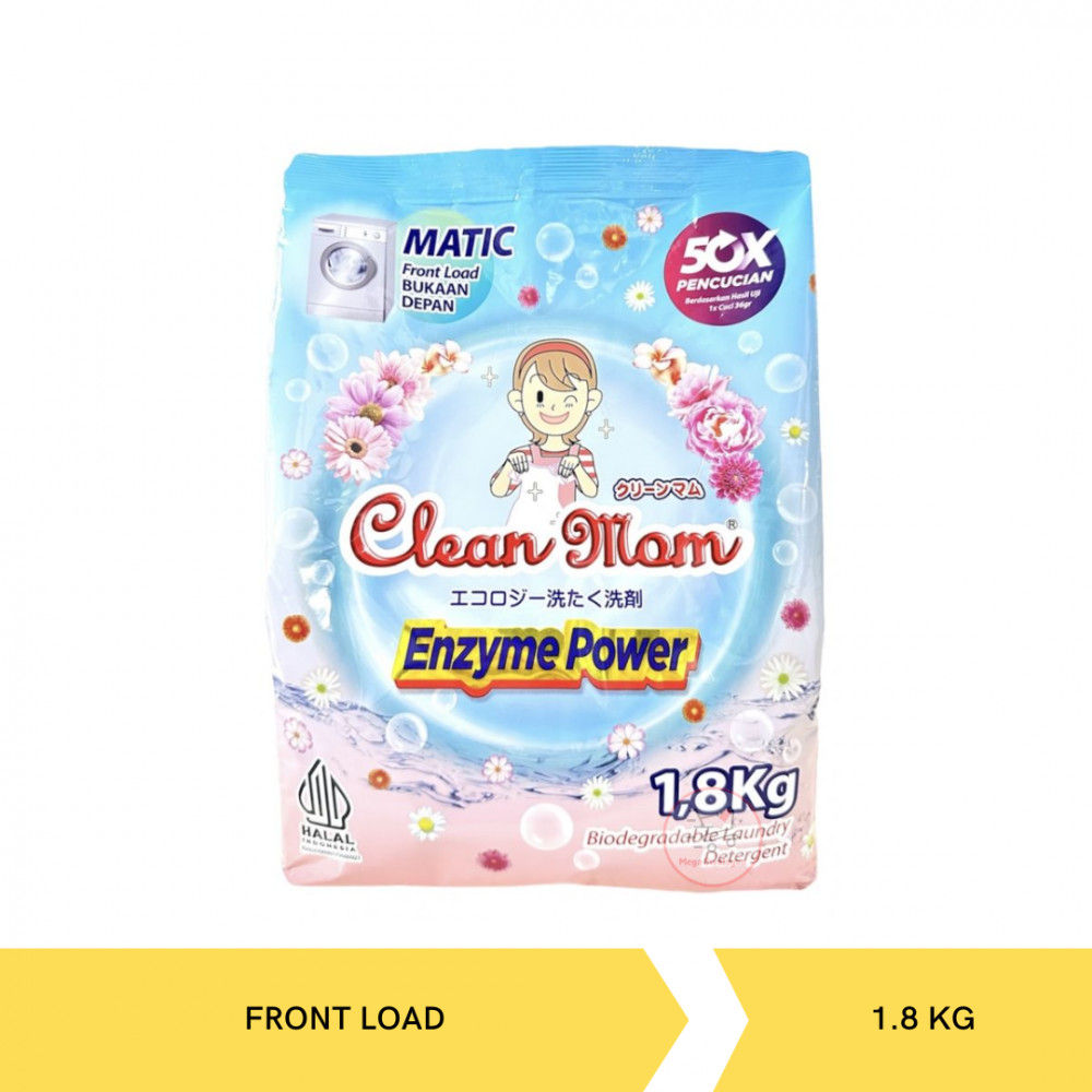 CLEAN MOM DET FRONT LOAD 1.8KG X 8